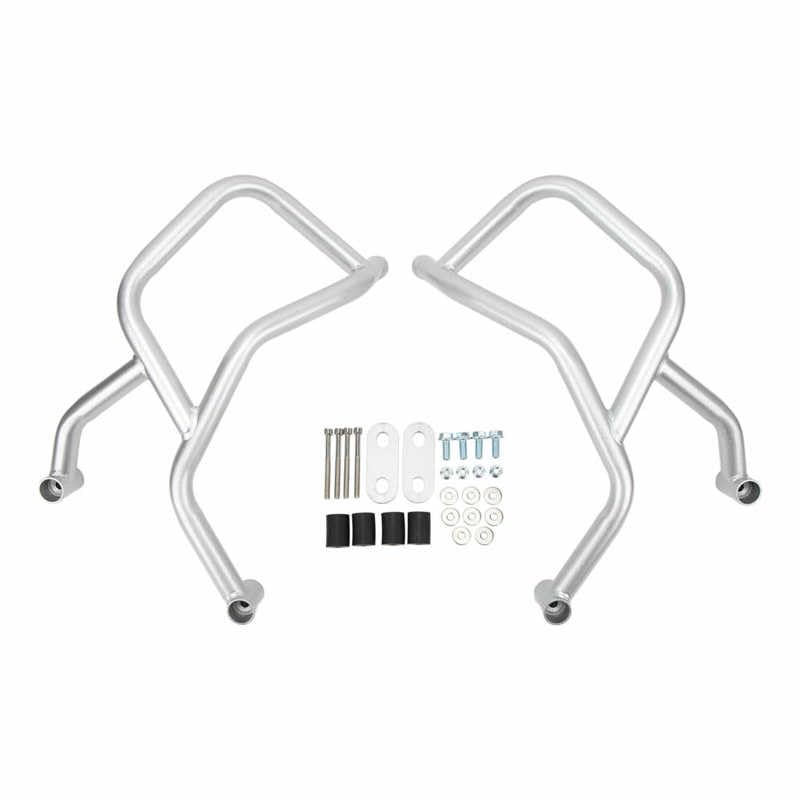 Blocs pare-chocs moto anti-chute et bouclier de moteur en fer noir