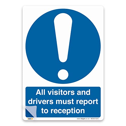 All visitors and drivers must report to reception" Cover
