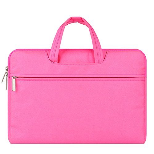 14 Inch Sleeve Case Briefcase Water Resistant Shockproof Computer Bag for Laptops/Notebooks/Ultrabook... Pink