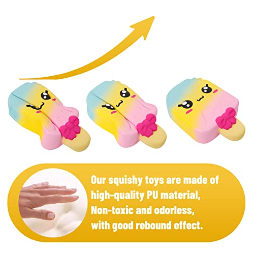 Anboor 11 Inches Jumbo Squishies Popsicle Squishy Slow Rising Squeeze Toys Stress Relief Kawaii Soft Squishies Sensory Toys Gift Collection - Image 2