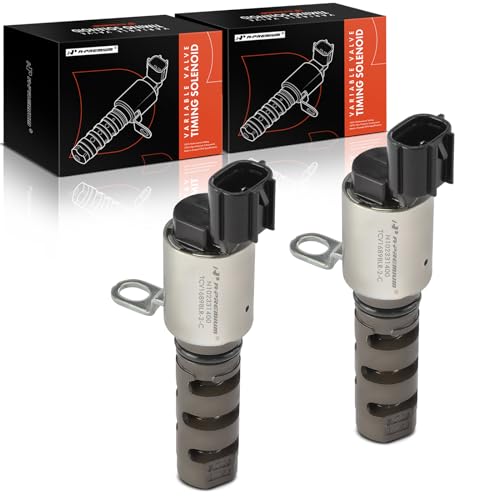 A-Premium 2-PC Exhaust Engine Variable Valve Timing (VVT) Solenoid Compatible with Subaru Outback 2010-2019, Legacy 2010-2019, Tribeca 2010-2014, 3.6L, Replace# 10921AA200, 10921AA190