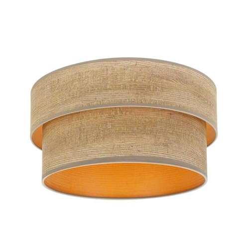 Pantalla Pie Salon Sonriente E27 Madera Gris 40x35x21 cm. Diseñado para: decoración de interiores y ambientes acogedores.