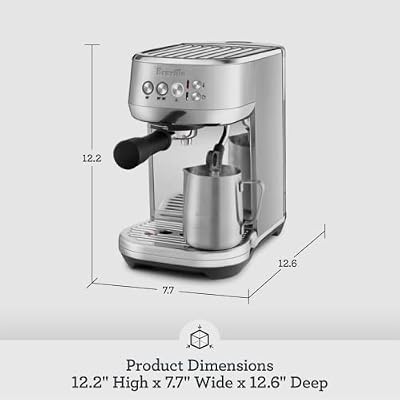 Breville Bambino Plus Espresso Machine BES500BTR, Black Truffle