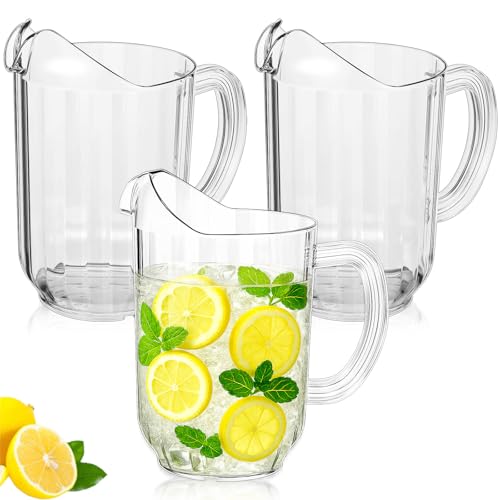 Chiaro ed elegante: con un aspetto chiaro ed elegante, è possibile utilizzare le nostre brocche per sangria per gustare alcune bevande, come acqua, latte, cocktail, bevande fredde, birra, succo di frutta e molto altro ancora, pieno di un tocco di divertimento e gioia, puoi divertirti