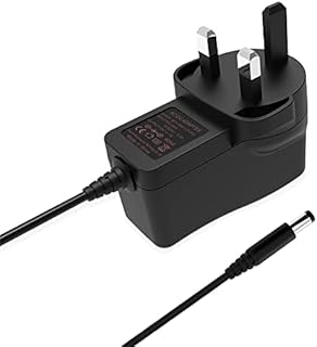 12V 1A Power Adapter, AC to DC Power Supply Adapter Converter, AC/DC Converter Adapter Driver Transformer UK Plug 5.5mm*2.1mm Jack for LED Strip Lights, Router, CCTV Camera, ADSL Cats etc