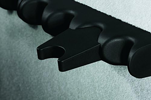 Close-up of the patented molded barrel rest inside the safe.