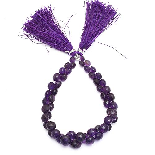 Améthyste naturelle oignon briolette pour confectionner des colliers artisanaux personnalisés