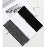 Huachi Headbands for Women Non Slip 16 Pack Elastic Sports Hair Bands for Women, Soft Cotton Cloth Headband for Workout Yoga Fashion Hair Accessories, Black White Gray Trendy Head Bands - Image 2