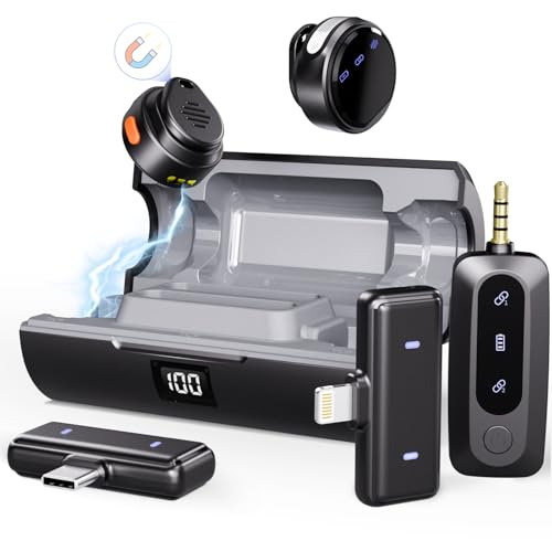 Moman Wireless Lavalier Microphone 3-in-1 Set