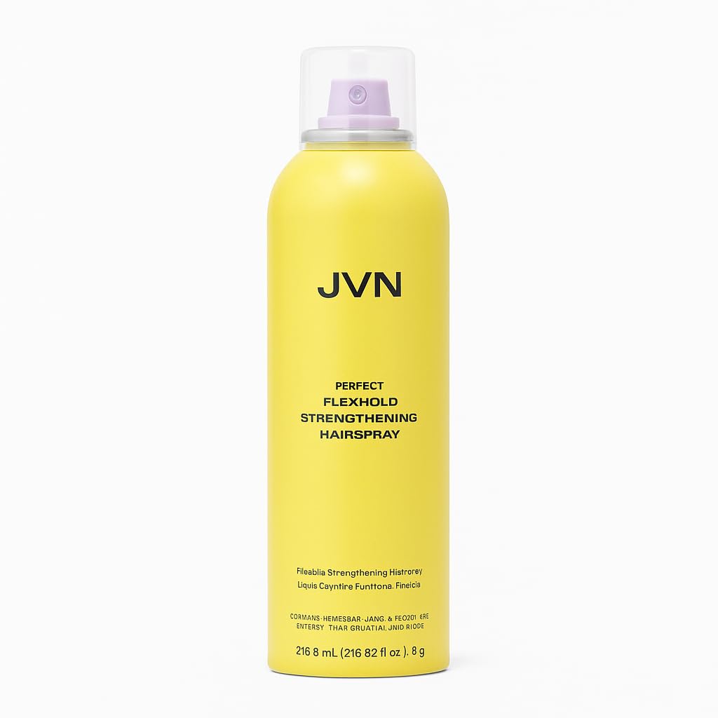 JVN Perfect FlexHold Strengthening Hairspray, 7.5 Fl Oz, Flexible Hold, Long Lasting, Brushable Hair Spray