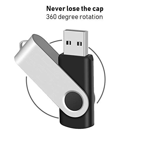USB Flash Drive, 2.0 Thumb Drive for Computer/Laptop, High Speed Memory Stick for Storing Photo/Video/Music/File, External Data Storage Jump Drive with Rotated Design (1 TB)