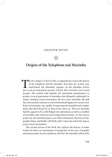 Keiko Abe a Virtuosic Life: Her Musical Career and the Evolution of the Concert Marimba