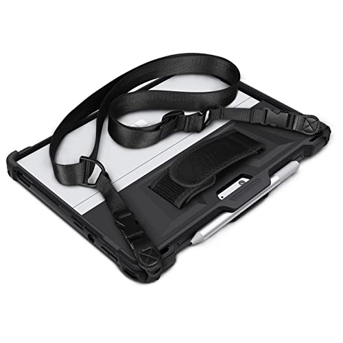 Hzmeris Rugged Case For Surface Pro 8 Microsoft Cover Funda De Tableta Lightweight Shockproof Case Pen Holder 13 Inch Sleeve Tablet Shell 2021 Release Black #TOP2