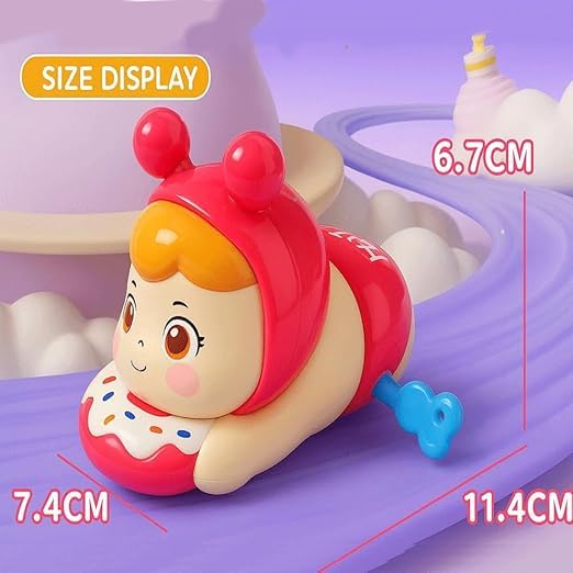 Image of acrown Cute Animal Toys for Kids Sensory Worm Animal Wind up Colorful Toy Insect Figurines for Boys and Girls Multicolor (Hello Doll)