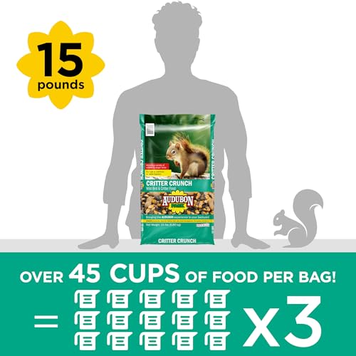 Audubon Park 12243 Critter Crunch Wild Bird and Critter Food, 15-Pounds