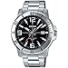 Casio MTP-VD01D-1BV Men's Enticer Stainless Steel Black Dial Casual Analog Sporty Watch