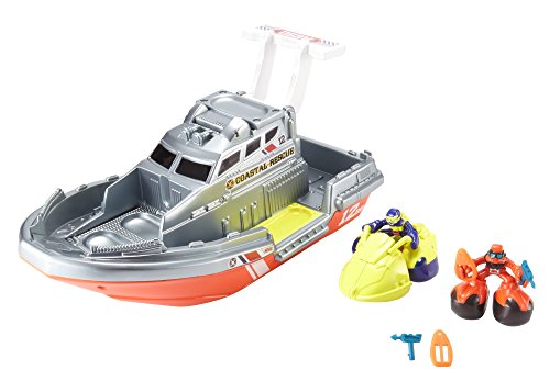 Matchbox Big Boots Sea Rescue Boat Vehicle Playset