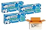 Mr Freeze, Freeze Pops - Naturally Flavoured Ice Lollies - Blue Raspberry Flavour Vegan Friendly Ice Pops, 20x45ml (Pack Of 3)