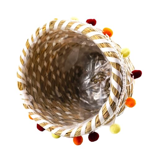 Miniatura 6 de Kmerce - Lote De 3 Fundas Para Macetas, Para Plantas De Interior Bohemio, Macetas De Jardín Decorativas Seagrass, Cesta De Almacenamiento, Diámetro 12 Cm, 17 Cm, 23 Cm