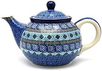 Polish Pottery Teapot - 3/4 qt. - Aztec Sky
