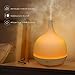 MIIRROR Aromatherapy Essential Oil Diffuser Cool Mist 500ml 4-IN-1 Humidifier Ultrasonic Room Decor with 7 Color Changing Lamps, 4 Timer Settings and Waterless Auto Shut-Off