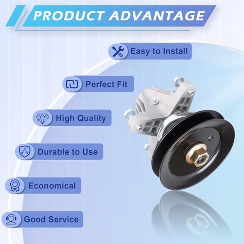 JXJKCZ 618P09256 618-09256 Mower Spindle Assembly Parts for 50 Inch Deck Fits Cub Cadet ZT2 50 ZT1 50 ZTS1 50 ZTS2 50 Troy Bilt Mustang 50 Z50 MTD Craftsman Z5650 Z5600 Zero Turn Mowers by JXJKCZ - Used condition - Image 5