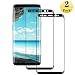 Produktbild Panzerglas Schutzfolie kompatibel mit Samsung Galaxy S8 Plus [2 Stück], [3D Gebogen] [Vollständige Abdeckung] [9H Härte] [Anti-Fingerabdruck] [Anti-Öl], Displayschutzfolie für Galaxy S8 Plus