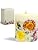 VIONAMI Botanical Scented Pillar Candle - Tropical Rare Flower Fragrance Candles Gifts for Women, Gift Ready - Decorative Natural Soy Scented Candles with Dried Flowers for Home (Mums)