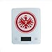 Eintracht Frankfurt Báscula digital de cocina con superficie de cristal de hasta 10 kg, báscula de cocina con cristal de seguridad y logotipo de águila