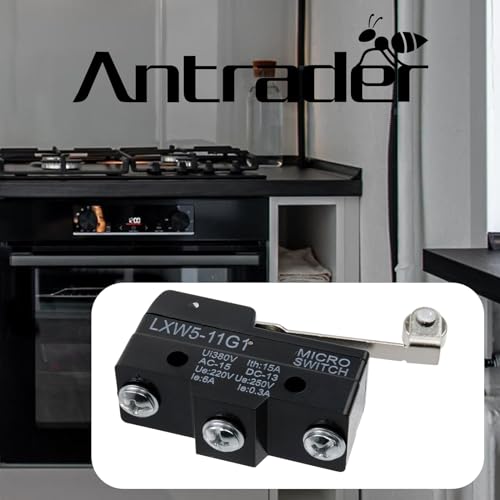 Antrader 6Pcs Lxw5-11G1 Ac 380V Dc 220V 10A Momentary Spdt Limit Switch Snap Action Roller Lever Type thumb #3