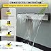VEVOR Pool Fountain Stainless Steel Pool Waterfall Spillway with Pipe Connector Rectangular Garden Outdoor (59.1