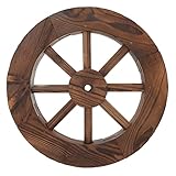 Hölzerne Hängeräder- hölzerne Wagenraddekoration wird eine Vintage- Atmosphäre für Ihren Wohnraum schaffen