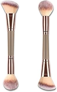 Pink Makeup Brush Set Double Ended Foundation...