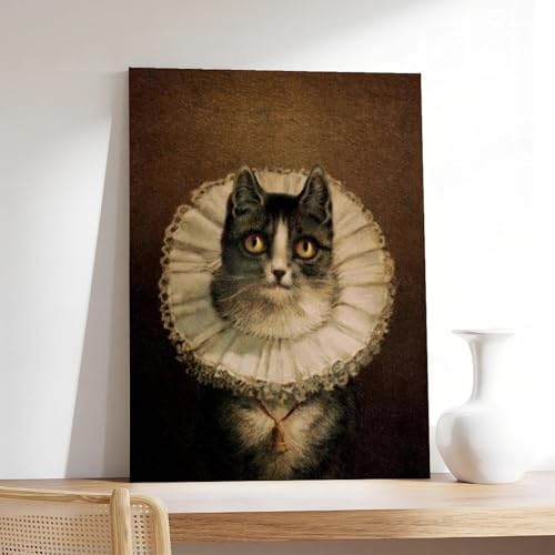 Toile chat de la Renaissance d'exception pour grand format mural