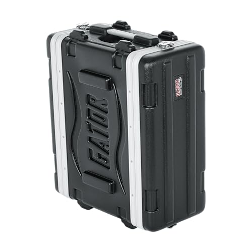 Gator Cases leichtes, geformtes 4U-Rack-Gehäuse mit hochbelastbaren Verschlüssen; geringe Tiefe von 36 cm, 4U (GR-4S)