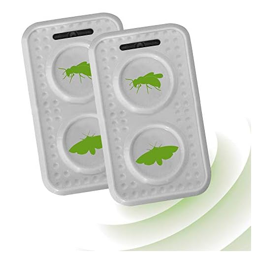 ISOTRONIC Getingsskydd imma försvar, getingar bort malar med ultraljud och växelfrekvens, malskydd | 2-pack