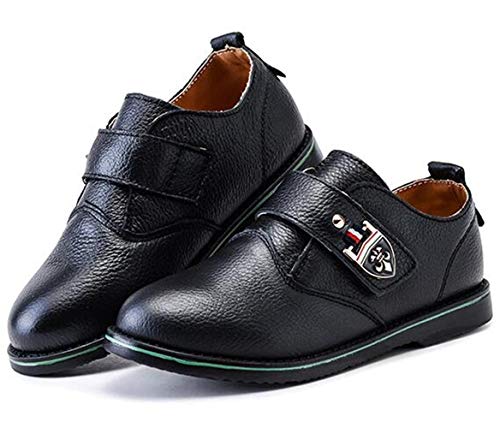 Ouiuyu-Formal-Shoes-Boys-Kids-Loafers-Large-Size-Velcro-Closure-Convenient-to-Put-On-and-Take-Off-Lightweight-Easy-to-Walk-School-School-Entrance-Ceremonies-Recitals-Childrens-Day-Funeral-Student-Loaf