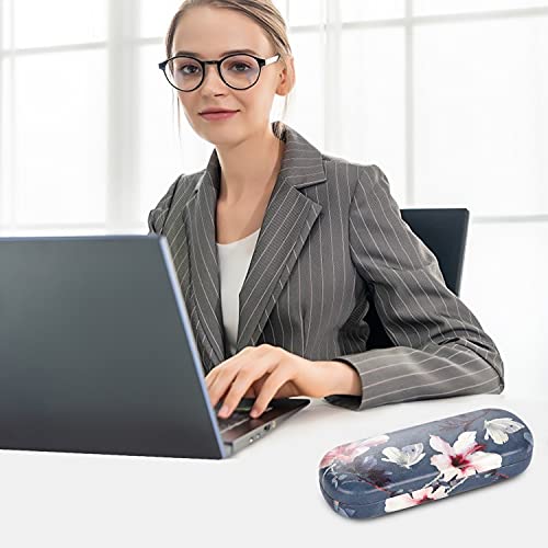 Moko Hard Glasses Case, Sunglasses Case Eyeglass Case, Flowers Butterfly #TOP6