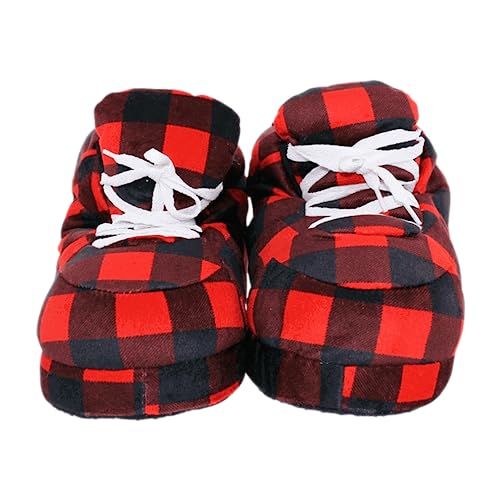 Image of Happy Feet Slippers Standard Sneaker Slippers for Men, Women, and Kids - Women Shoes, Gifts for Women, As Seen on Shark Tank - Classy Oversized House Slippers for Women with Non-Slip Rubber Soles