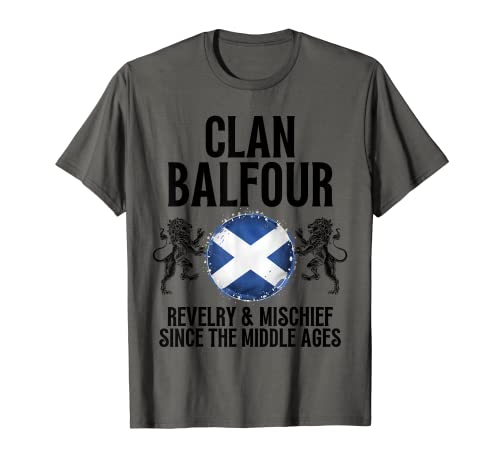 Image of Balfour Clan Scottish Family Name Scotland Heraldry T-Shirt