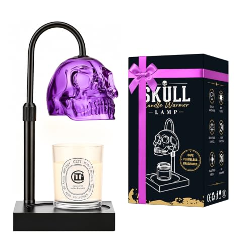 Skull Candle Warmer Lamp DROPS TO TO works for 1(Skull Purple) 2(Skull Black)) - image 1