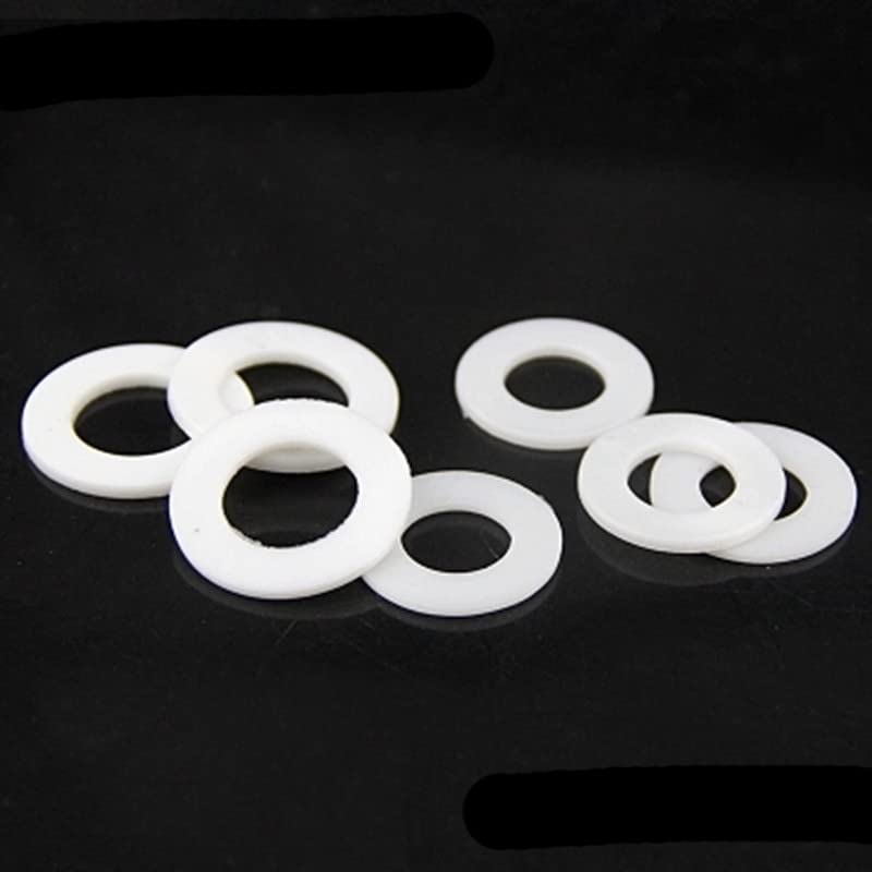 100 pcs/lot M20 PP joint à vis isolation en plastique plat rondelle en plastique.-OD34mm, blanc, 2.4, M18