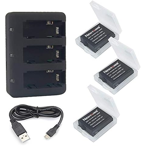 Newmowa Ersatz Akku AHDBT-401 und tragbar Mini USB Ladegerät Kit für Gopro AHDBT-401, AHBBP-401 und Gopro Hero 4 Kamera Cover