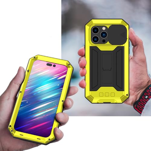 Étui de téléphone Armor en aluminium métal pour iPhone 13 Pro argent antichoc de luxe - 2
