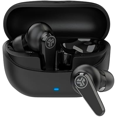 JLab Go Pods ANC, True Wireless Earbuds, Active Noise Cancelling, Bluetooth, Black