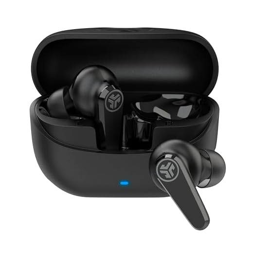 JLab Go Pods ANC, True Wireless Earbuds, Active Noise Cancelling, Bluetooth, Black