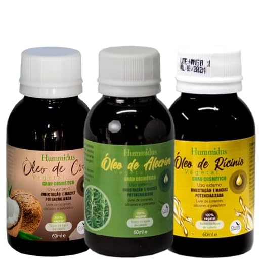 Super Kit Oleo Capilar Ricino + Coco + Alecrim 60ml