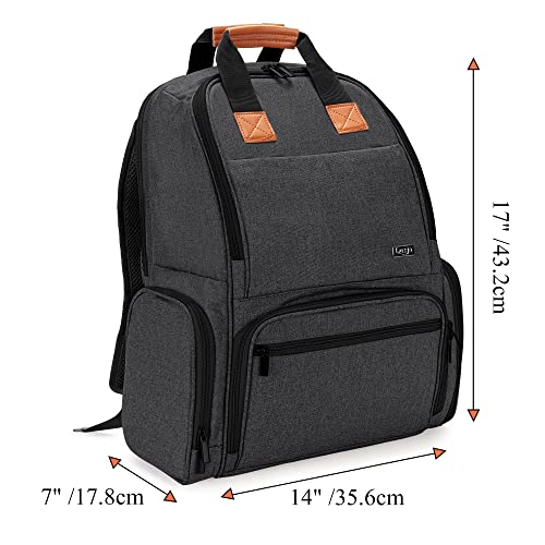 Luxja Breast Pump Backpack With Pockets For Laptop And Cooler Bag, Pump Bag For Working Mothers (Fits Most Major Breast Pump), Black #TOP4
