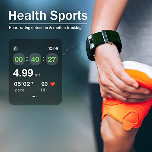 Image of YHE BP Doctor Pro, Blood Pressure Watch with Patented Cuff, Wrist BP Monitor, Smartwatch for Blood Oxygen, HRV, Heart Rate, Sleep and Sports Tracking with App (Green)