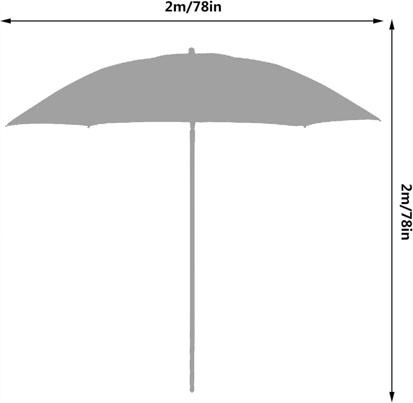 Parasol Tarasowy Ogród Patio Parasol Okrągły Ze Słomy Z Rafii Plaża Balkon Bez Podstawy Zewnątrz